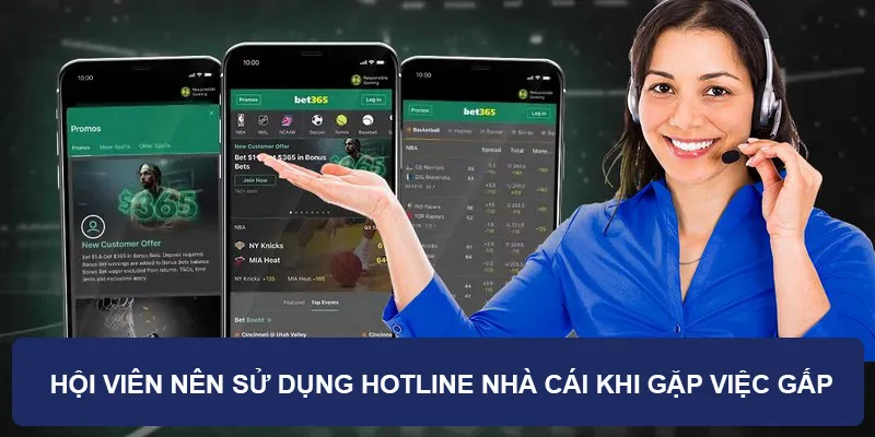 Hội viên nên sử dụng hotline nhà cái khi gặp việc gấp